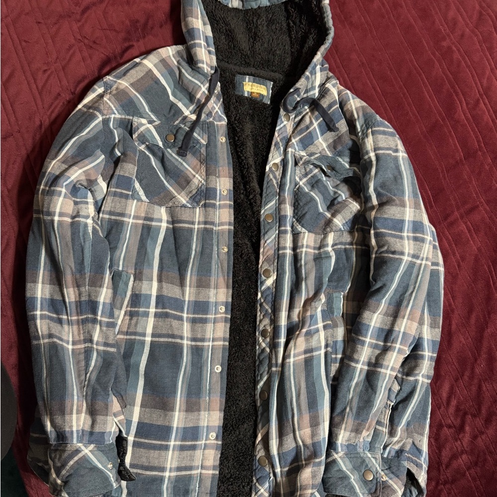 Sonoma Blue and Gray Lightweight Shirt Jacket